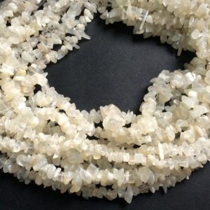 Shop Moonstone Chip & Nugget Beads! 4-7mm White Moonstone Chips, White Moonstone Beads, Natural Moonstone Chips, White Moonstone Necklace, 32 Inch (1Strand To 10Strand Options) | Natural genuine chip Moonstone beads for beading and jewelry making.  #jewelry #beads #beadedjewelry #diyjewelry #jewelrymaking #beadstore #beading #affiliate #ad