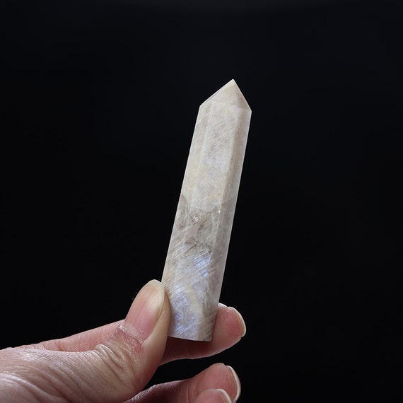 Moonstone Tower Moonstone Crystal Tower Obelisk Crystal Point Moonstone Jewelry For Gift Home Decor
