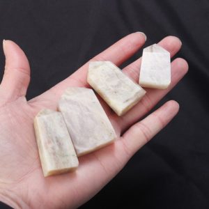 Shop Moonstone Points & Wands! Moonstone Tower Natural Moonstone Point | Natural genuine stones & crystals in various shapes & sizes. Buy raw cut, tumbled, or polished gemstones for making jewelry or crystal healing energy vibration raising reiki stones. #crystals #gemstones #crystalhealing #crystalsandgemstones #energyhealing #affiliate #ad