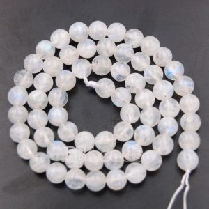 Natural White Moonstone Beads, Wholesale Gemstone Beads, Jewelry Moonstone beads, Round Moonstone Spacer Beads, 4mm 6mm 8mm 10mm 12mm | Natural genuine beads Gemstone beads for beading and jewelry making.  #jewelry #beads #beadedjewelry #diyjewelry #jewelrymaking #beadstore #beading #affiliate #ad