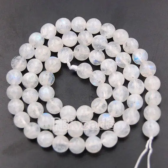 Natural White Moonstone Beads, Wholesale Gemstone Beads, Jewelry Moonstone Beads, Round Moonstone Spacer Beads, 4mm 6mm 8mm 10mm 12mm