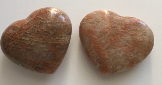 Moonstone Gemstone Heart, New Beginnings Stone, Healing Crystal, Spiritual Stone, Meditation