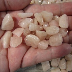 Morganite Peach Tumbled Stone 0.25 inch + T402 | Natural genuine stones & crystals in various shapes & sizes. Buy raw cut, tumbled, or polished gemstones for making jewelry or crystal healing energy vibration raising reiki stones. #crystals #gemstones #crystalhealing #crystalsandgemstones #energyhealing #affiliate #ad