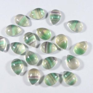 Natural Fluorite Cabochon Gemstone, Pear shape, Fluorite Jewelry making, Beautiful Designer Fluorite Cabochon, 10 Pcs, 14×10 mm Cabochon | Natural genuine stones & crystals in various shapes & sizes. Buy raw cut, tumbled, or polished gemstones for making jewelry or crystal healing energy vibration raising reiki stones. #crystals #gemstones #crystalhealing #crystalsandgemstones #energyhealing #affiliate #ad