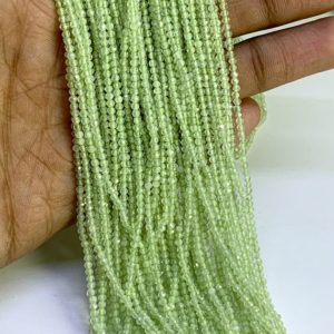 Shop Prehnite Rondelle Beads! Natural PREHNITE  faceted Beads, AAA Quality PREHNITE  Rondelle Beads,  Fine quality Faceted Beads, Gemstone Beads,loose Green beads | Natural genuine rondelle Prehnite beads for beading and jewelry making.  #jewelry #beads #beadedjewelry #diyjewelry #jewelrymaking #beadstore #beading #affiliate #ad