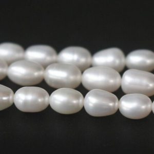 Shop Pearl Bead Shapes! Natural Freshwater Pearls Rice Beads,Rice Beads,14.5 inches one starand | Natural genuine other-shape Pearl beads for beading and jewelry making.  #jewelry #beads #beadedjewelry #diyjewelry #jewelrymaking #beadstore #beading #affiliate #ad