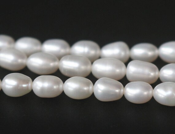 Natural Freshwater Pearls Rice Beads,rice Beads,14.5 Inches One Starand