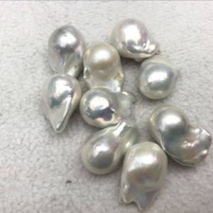 Shop Pearl Pendants! 16-17mmx18-30mm Genuine Baroque Pearl, Natural Color White / Pink Nucleared Freeshape Freshwater Pearl Loose Pendant Without Hole—1 Piece | Natural genuine Pearl pendants. Buy crystal jewelry, handmade handcrafted artisan jewelry for women.  Unique handmade gift ideas. #jewelry #beadedpendants #beadedjewelry #gift #shopping #handmadejewelry #fashion #style #product #pendants #affiliate #ad