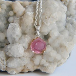 Shop Pink Tourmaline Pendants! Pendant for her, Pink Tourmaline pendant, Tourmaline jewelry, silver pendants, 925 silver jewelry, Tourmaline slice pendant, Minimalist | Natural genuine Pink Tourmaline pendants. Buy crystal jewelry, handmade handcrafted artisan jewelry for women.  Unique handmade gift ideas. #jewelry #beadedpendants #beadedjewelry #gift #shopping #handmadejewelry #fashion #style #product #pendants #affiliate #ad