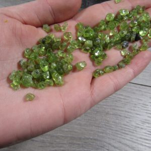 Peridot Chips Small Bag of Tiny Tumbled Stones T468 | Natural genuine stones & crystals in various shapes & sizes. Buy raw cut, tumbled, or polished gemstones for making jewelry or crystal healing energy vibration raising reiki stones. #crystals #gemstones #crystalhealing #crystalsandgemstones #energyhealing #affiliate #ad
