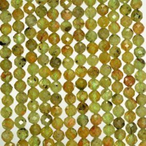 Shop Peridot Faceted Beads! 4MM  Peridot Gemstone Grade A Micro Faceted Round Loose Beads 15.5 inch Full Strand (80006524-A204) | Natural genuine faceted Peridot beads for beading and jewelry making.  #jewelry #beads #beadedjewelry #diyjewelry #jewelrymaking #beadstore #beading #affiliate #ad