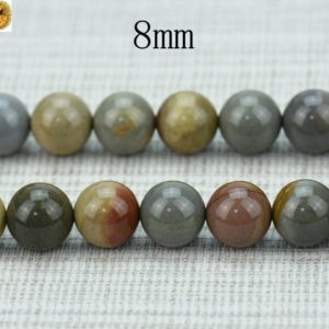 Shop Picture Jasper Round Beads! Picture Jasper,15 inch full strand America Picture Jasper smooth round beads,gemstone beads 6mm 8mm 10mm 12mm for Choice | Natural genuine round Picture Jasper beads for beading and jewelry making.  #jewelry #beads #beadedjewelry #diyjewelry #jewelrymaking #beadstore #beading #affiliate #ad