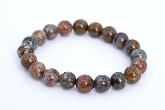 Genuine Natural Pietersite Gemstone Beads 9mm Round Aaa Quality Loose Beads (105689)