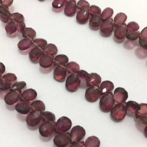Shop Pink Tourmaline Faceted Beads! Pink Tourmaline Faceted Pears  4 x6 to 5 x 7 mm Gemstone Beads Strand Sale / Semi Precious Beads / Faceted Tourmaline Beads / Faceted Pears | Natural genuine faceted Pink Tourmaline beads for beading and jewelry making.  #jewelry #beads #beadedjewelry #diyjewelry #jewelrymaking #beadstore #beading #affiliate #ad