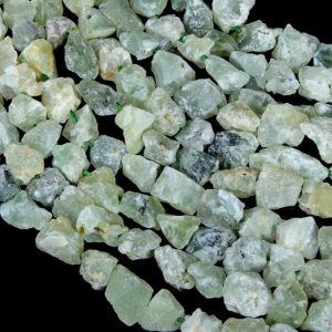 Shop Prehnite Beads! 12-8MM Prehnite Gemstone Rough Nugget Chunks Loose Beads (S7) | Natural genuine beads Prehnite beads for beading and jewelry making.  #jewelry #beads #beadedjewelry #diyjewelry #jewelrymaking #beadstore #beading #affiliate #ad