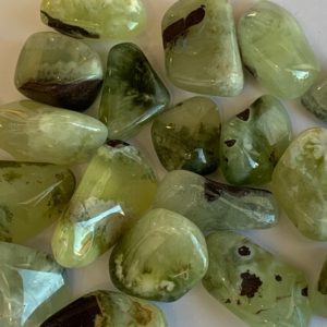 Shop Tumbled Prehnite Crystals & Pocket Stones! Prehnite Tumbled Stone, Small Grade D, Gemmy Prehnite Specimen | Natural genuine stones & crystals in various shapes & sizes. Buy raw cut, tumbled, or polished gemstones for making jewelry or crystal healing energy vibration raising reiki stones. #crystals #gemstones #crystalhealing #crystalsandgemstones #energyhealing #affiliate #ad
