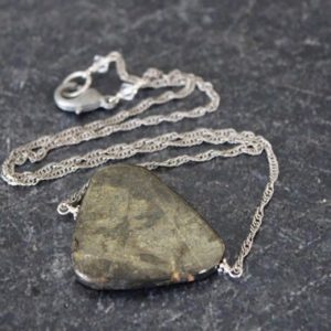 Shop Pyrite Pendants! Pyrite Necklace, Slab Pendant, Pyrite Pendant, Chain Necklace, Pyrite Jewelry, Pyrite Slab Pendant | Natural genuine Pyrite pendants. Buy crystal jewelry, handmade handcrafted artisan jewelry for women.  Unique handmade gift ideas. #jewelry #beadedpendants #beadedjewelry #gift #shopping #handmadejewelry #fashion #style #product #pendants #affiliate #ad
