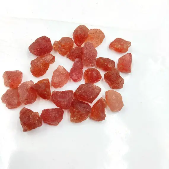 Aaa Quality 25 Pc Lot Strewberry Quartz  Raw Stone, Natural Strewberry Quartz Gemstone, Healing Quartz Raw,8x10, 10x12, 15x20 Mm Size