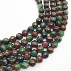 Shop Quartz Crystal Round Beads! 8mm Mosaic Quartz Beads, Round Gemstone Beads | Natural genuine round Quartz beads for beading and jewelry making.  #jewelry #beads #beadedjewelry #diyjewelry #jewelrymaking #beadstore #beading #affiliate #ad