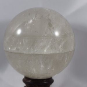 Shop Quartz Shapes! Large Chlorite-Stripped Quartz Sphere with Rainbows | Natural genuine stones & crystals in various shapes & sizes. Buy raw cut, tumbled, or polished gemstones for making jewelry or crystal healing energy vibration raising reiki stones. #crystals #gemstones #crystalhealing #crystalsandgemstones #energyhealing #affiliate #ad