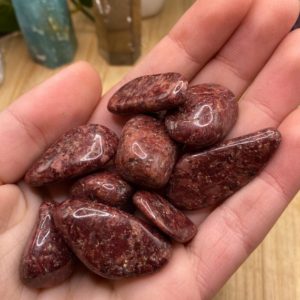 Shop Tumbled Quartz Crystals & Pocket Stones! Tumbled Red Wine Quartz Stones Set with Gift Bag and Note | Natural genuine stones & crystals in various shapes & sizes. Buy raw cut, tumbled, or polished gemstones for making jewelry or crystal healing energy vibration raising reiki stones. #crystals #gemstones #crystalhealing #crystalsandgemstones #energyhealing #affiliate #ad