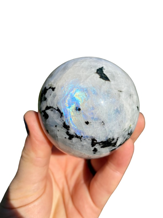 Rainbow Moonstone Sphere (1.5" - 3") Rainbow Moonstone Crystal Sphere - Rainbow Moonstone Gemstone Sphere - Healing Crystals And Stones