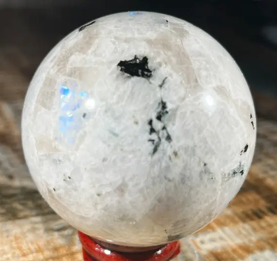 Rainbow Moonstone Sphere 2.6" Weighs 426 Grams