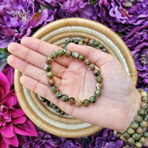 8mm Rainforest Jasper Bracelet – Natural Rainforest Jasper – No. 646 | Natural genuine Rainforest Jasper bracelets. Buy crystal jewelry, handmade handcrafted artisan jewelry for women.  Unique handmade gift ideas. #jewelry #beadedbracelets #beadedjewelry #gift #shopping #handmadejewelry #fashion #style #product #bracelets #affiliate #ad
