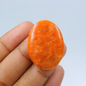 Shop Calcite Cabochons! Rare Orange Calcite Cabochon, Wire Wrapping, Natural Orange Calcite Stone, Pendant & Jewellery Making, Orange Calcite Cab, Loose Stone. | Natural genuine stones & crystals in various shapes & sizes. Buy raw cut, tumbled, or polished gemstones for making jewelry or crystal healing energy vibration raising reiki stones. #crystals #gemstones #crystalhealing #crystalsandgemstones #energyhealing #affiliate #ad