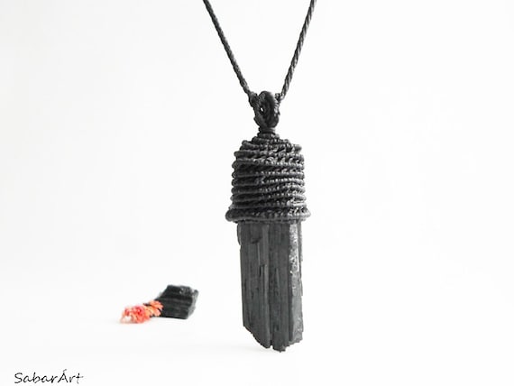 Raw Tourmaline Necklace, Raw Black Tourmaline Necklace, Mens Necklace, Tourmaline Jewelry, Jet Black, March Finds, Black, Black Jewelery