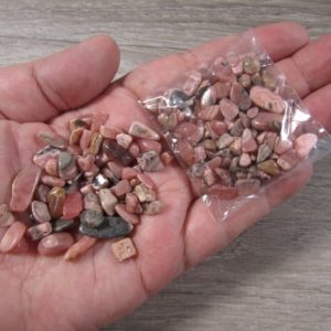 Shop Tumbled Rhodochrosite Crystals & Pocket Stones! Rhodochrosite Chip Tumbled Stone Small Bag T314 | Natural genuine stones & crystals in various shapes & sizes. Buy raw cut, tumbled, or polished gemstones for making jewelry or crystal healing energy vibration raising reiki stones. #crystals #gemstones #crystalhealing #crystalsandgemstones #energyhealing #affiliate #ad