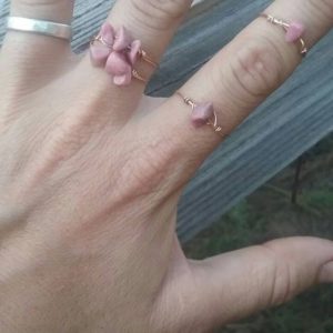 Shop Rhodonite Jewelry! Rhodonite Crystal ring- made to order natural raw custom sized | Natural genuine Rhodonite jewelry. Buy crystal jewelry, handmade handcrafted artisan jewelry for women.  Unique handmade gift ideas. #jewelry #beadedjewelry #beadedjewelry #gift #shopping #handmadejewelry #fashion #style #product #jewelry #affiliate #ad
