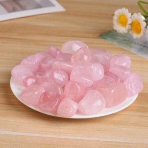 Shop Tumbled Rose Quartz Crystals & Pocket Stones! Rose Quartz Tumbled Stones 20-40mm (1"-1.5") | Natural genuine stones & crystals in various shapes & sizes. Buy raw cut, tumbled, or polished gemstones for making jewelry or crystal healing energy vibration raising reiki stones. #crystals #gemstones #crystalhealing #crystalsandgemstones #energyhealing #affiliate #ad