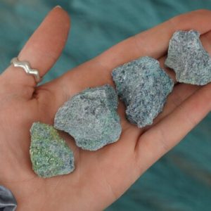 Small Raw Ruby Fuchsite Rough Crystal | Natural genuine stones & crystals in various shapes & sizes. Buy raw cut, tumbled, or polished gemstones for making jewelry or crystal healing energy vibration raising reiki stones. #crystals #gemstones #crystalhealing #crystalsandgemstones #energyhealing #affiliate #ad
