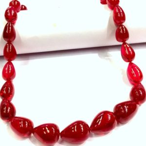 Shop Ruby Bead Shapes! Extremely Beautiful~~Rare Ruby Corundum Smooth Teardrop Beads Big Size Ruby Drops Briolettes Ruby Gemstone Beads Center Drill TeardrDrops. | Natural genuine other-shape Ruby beads for beading and jewelry making.  #jewelry #beads #beadedjewelry #diyjewelry #jewelrymaking #beadstore #beading #affiliate #ad