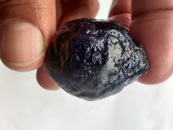 189 Ct Extra Large Natural Blue Sapphire Raw/blue Sapphire Rough/blue Sapphire Gemstone/sapphire Raw/september Birthstone/20 X 25 Mm
