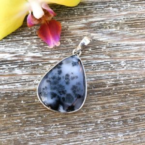 Scenic Dendritic Agate Pendant, Sterling Silver necklace, Dendritic Pendant | Natural genuine Dendritic Agate pendants. Buy crystal jewelry, handmade handcrafted artisan jewelry for women.  Unique handmade gift ideas. #jewelry #beadedpendants #beadedjewelry #gift #shopping #handmadejewelry #fashion #style #product #pendants #affiliate #ad