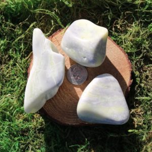 Shop Serpentine Shapes! Lemon Washington Serpentine Polished Palm Free-Form Set 2 #A-R | Natural genuine stones & crystals in various shapes & sizes. Buy raw cut, tumbled, or polished gemstones for making jewelry or crystal healing energy vibration raising reiki stones. #crystals #gemstones #crystalhealing #crystalsandgemstones #energyhealing #affiliate #ad