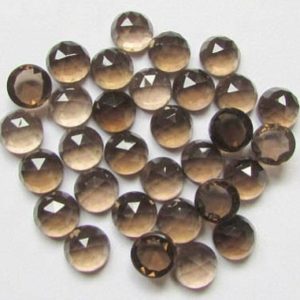 Shop Smoky Quartz Cabochons! 10 Pcs 5mm Smoky Quartz RoseCut Round Cabochon, smoky quartz Round Rosecut faceted cabochon, Smoky Quartz Cabochon Round Rose cut Gemstone | Natural genuine stones & crystals in various shapes & sizes. Buy raw cut, tumbled, or polished gemstones for making jewelry or crystal healing energy vibration raising reiki stones. #crystals #gemstones #crystalhealing #crystalsandgemstones #energyhealing #affiliate #ad