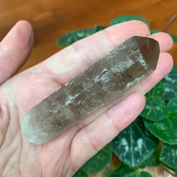 Smoky Quartz Crystal 3.4" - Rough Point - From Brazil