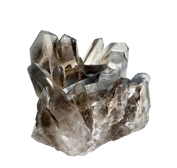 Raw Smoky Quartz Cluster (.25" - 5.5") A-grade Smoky Quartz Crystal Cluster - Rough Smoky Quartz Cluster Crystal - Healing Crystals & Stones