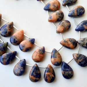 Shop Sodalite Bead Shapes! 10x16mm Sodalite Plain Pear Beads, Natural Sodalite Huge Smooth Pear Beads, Sodalite For Necklace (4IN To 8IN Options) – PSG112 | Natural genuine other-shape Sodalite beads for beading and jewelry making.  #jewelry #beads #beadedjewelry #diyjewelry #jewelrymaking #beadstore #beading #affiliate #ad
