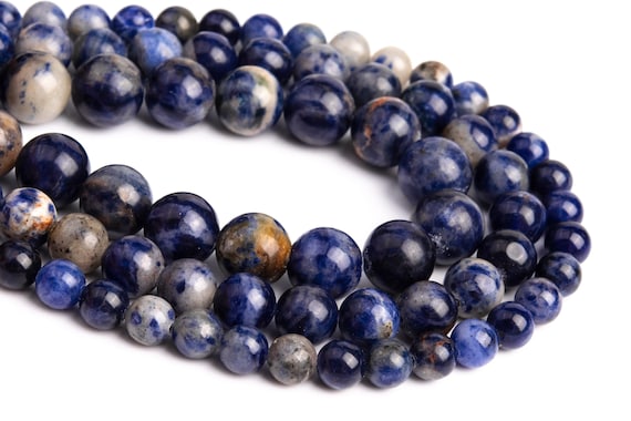 Genuine Natural African Sodalite Loose Beads Round Shape 6mm 8mm 10mm