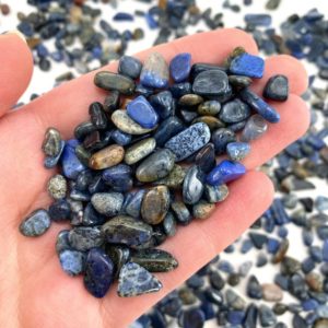 20g of Sodalite, mini tumbled stones, tumbled crystal, tumbled sodalite, sodalite chips, crystal chips | Natural genuine stones & crystals in various shapes & sizes. Buy raw cut, tumbled, or polished gemstones for making jewelry or crystal healing energy vibration raising reiki stones. #crystals #gemstones #crystalhealing #crystalsandgemstones #energyhealing #affiliate #ad