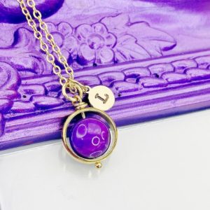 Natural Sugilite  Necklace in Gold, Best Mother's Day Gift, N4701 | Natural genuine Sugilite necklaces. Buy crystal jewelry, handmade handcrafted artisan jewelry for women.  Unique handmade gift ideas. #jewelry #beadednecklaces #beadedjewelry #gift #shopping #handmadejewelry #fashion #style #product #necklaces #affiliate #ad
