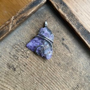 Shop Sugilite Pendants! Sugilite in forged sterling silver pendant | Natural genuine Sugilite pendants. Buy crystal jewelry, handmade handcrafted artisan jewelry for women.  Unique handmade gift ideas. #jewelry #beadedpendants #beadedjewelry #gift #shopping #handmadejewelry #fashion #style #product #pendants #affiliate #ad