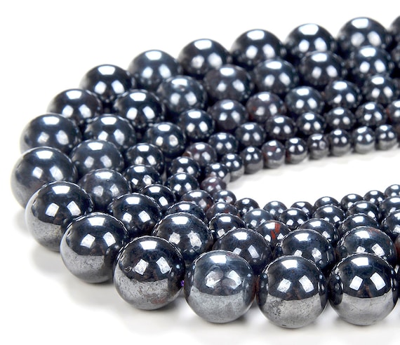 Natural Black Iron Sugilite Gemstone Round 4mm 5mm 6mm 7mm 8mm 9mm 10mm 11mm 12mm 13mm Loose Beads 7.5 Inch Half Strand (d181)
