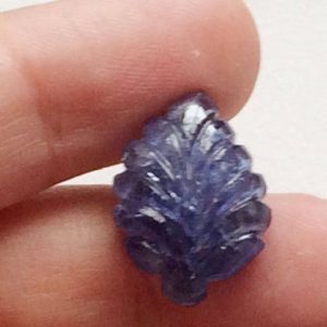 Shop Tanzanite Shapes! 13x18mm Tanzanite Hand Carving, Natural Tanzanite Carving, Original Tanzanite Leaf Jewelry, Tanzanite For Ring, Pnedant, 12cts – PS5012 | Natural genuine stones & crystals in various shapes & sizes. Buy raw cut, tumbled, or polished gemstones for making jewelry or crystal healing energy vibration raising reiki stones. #crystals #gemstones #crystalhealing #crystalsandgemstones #energyhealing #affiliate #ad