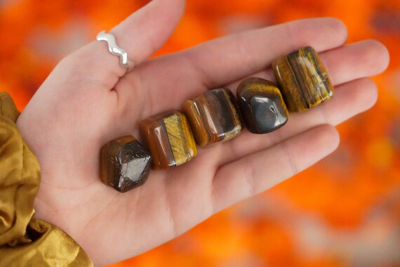 Tumbled Tigers Eye Polished Stone