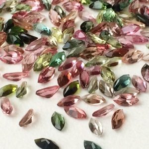 Shop Tourmaline Faceted Beads! 2x4mm Multi Tourmaline Marquise Shape Cut Stones, Natural Faceted Multi Tourmaline Marquise For Jewelry, Loose Gems (1Cts To 10Cts Options) | Natural genuine faceted Tourmaline beads for beading and jewelry making.  #jewelry #beads #beadedjewelry #diyjewelry #jewelrymaking #beadstore #beading #affiliate #ad